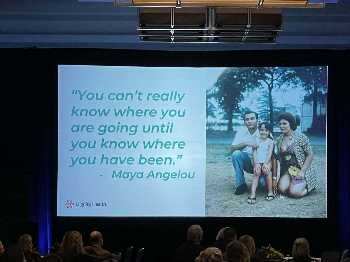 jasonawolf's tweet photo. The amazing Alina Moran stars her talk with powerful lesson for all committed to #humanexperience:
“You can’t really know where you’re going until you know where you have been.” - Maya Angelou
#patientexperience #equity
Moving story of what inspired her…family!
#ElevatePX https://t.co/sGNhRLJ8NZ