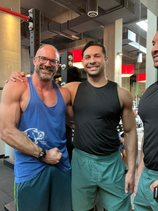 I had the pleasure of getting to workout and hangout with sexy @D_Dan1978XXX https://t.co/lYmZhCaTaM<a href="/tag/houseofsantoro"class="tags"><span>#houseofsantoro</span></a>
