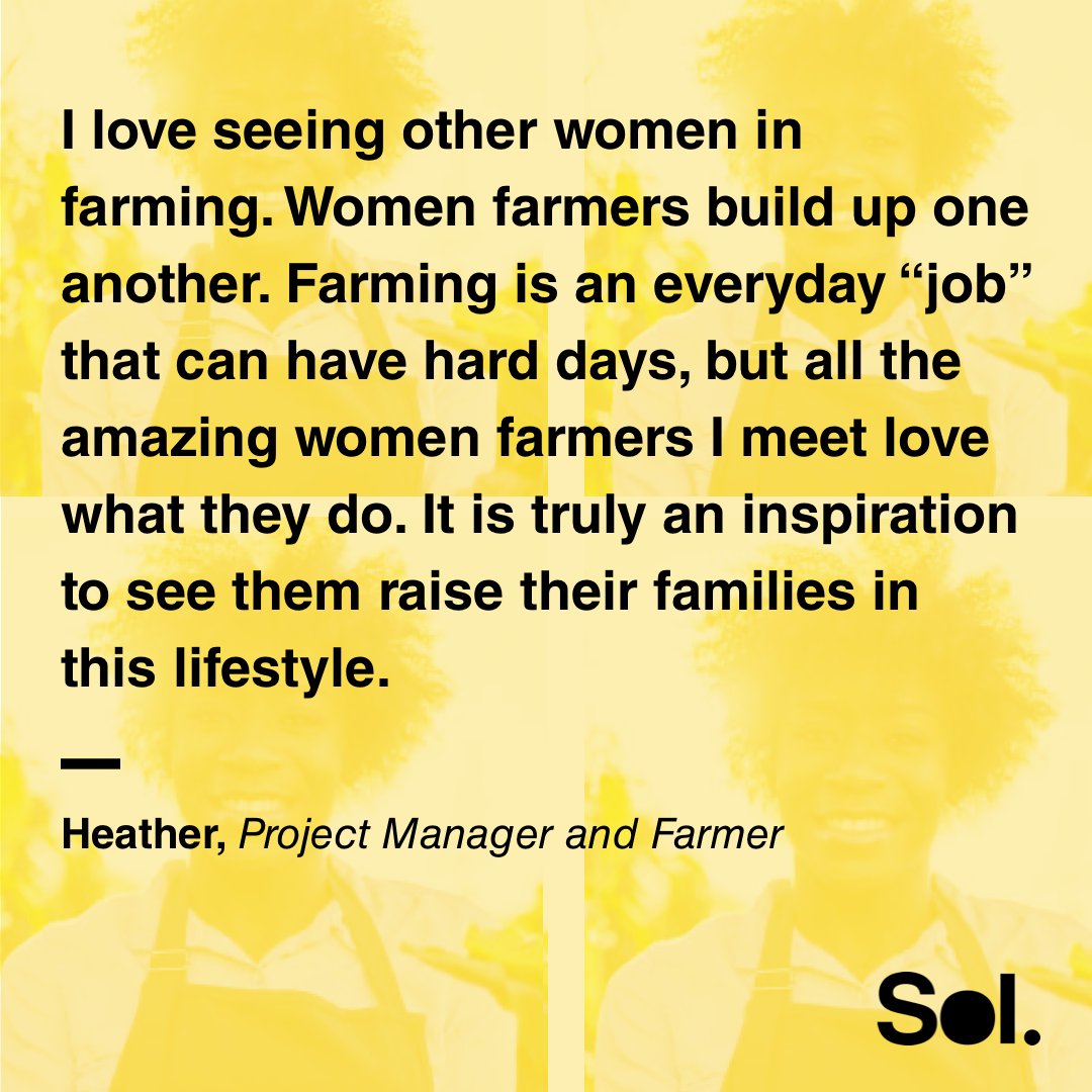 soldesignco's tweet photo. To celebrate the final week of #WomensHistoryMonth, Sol's Project Manager, Heather, shares who inspires her. (Hint: Yes, her quote has to do with #farming!) https://t.co/BdE6OOR0Kd