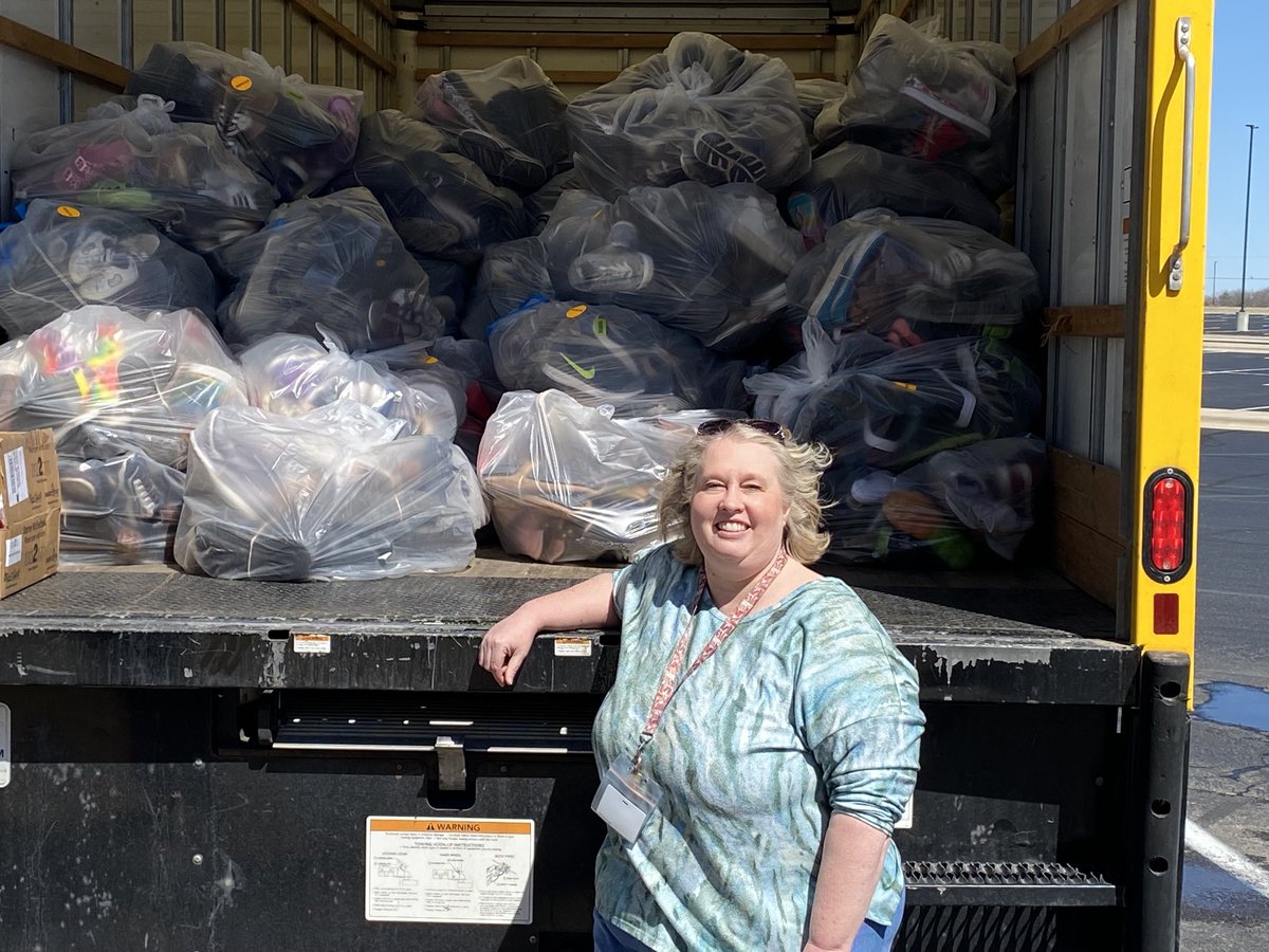 Thank you to all the students, parents, business partners and churches that donated to our shoe fundraiser. We collected over 1,400 pairs of shoes that will bless multiple people around the world. #tweetingtuesday ⁦⁦<a href="/Satothaburr/">Satotha Burr</a>⁩ ⁦<a href="/MeagsMusings/">Meagan Spangler</a>⁩ ⁦<a href="/NSDCarver/">Carver Elementary</a>⁩