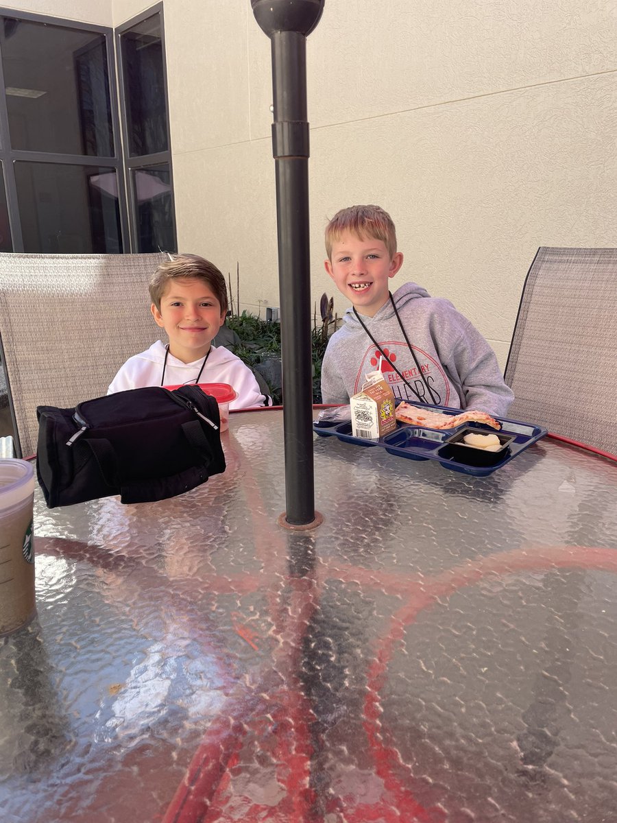 Lunch with some awesome Panthers who used their perks to spend time with me! ♥️🐾 <a href="/HumbleISD/">Humble ISD</a> <a href="/Humbleisd_pfe/">Pine Forest Elem</a> <a href="/humbleisd_cbs/">HumbleISD_CBS</a> #GameOnForLearning #LightTheWay #SELBuildingPOG #SchoolCounseling #ASCA #ElementaryCounseling