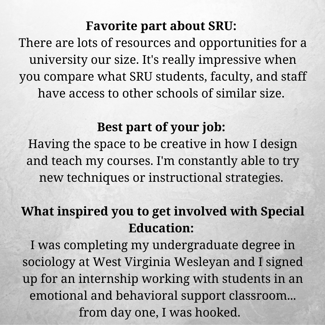 SruSped's tweet photo. Let's get to know Dr. Lynch! https://t.co/ddiKNgZTKC