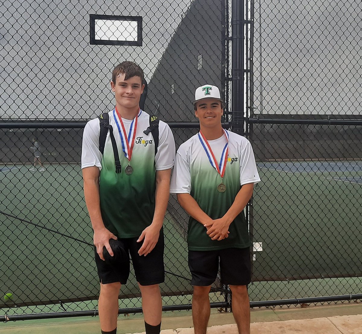 Congratulations to Logan Westbrook for winning District and Evan Ballinger for getting 2nd in Mens singles. Both are going to Regionals. #TiogaTough