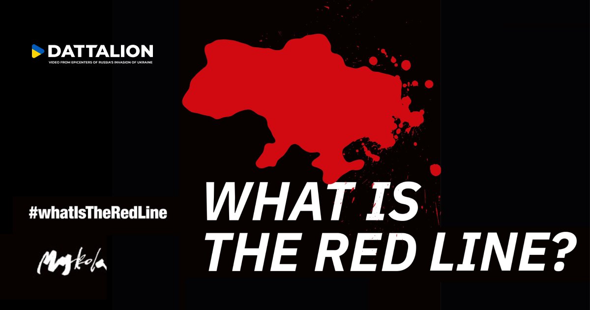 dattalion's tweet photo. While you are reading this, Russian troops have killed another Ukrainian child. Destroyed another maternal hospital. Took into blockade another city. Executed another civilian. Kidnaped another journalist.
#WhatIsTheRedLine? Stop the genocide of Ukrainians. https://t.co/Ogb5jOe8uD