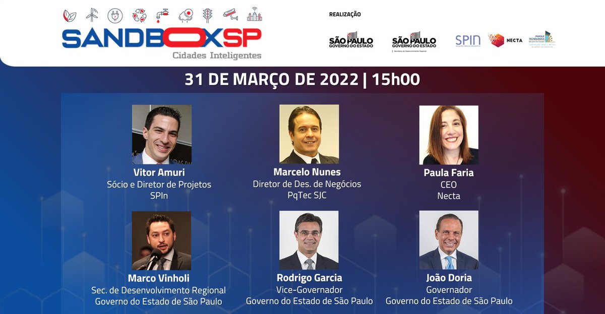 con_smartcities's tweet image. No dia 31 de março, às 15h00, acontecerá o Lançamento do Sandbox para Cidades Inteligentes do Estado de São Paulo.

Saiba mais no link na bio.

#connectedsmartcities #cscm #sandbox #cidadesinteligentes #sãopaulo