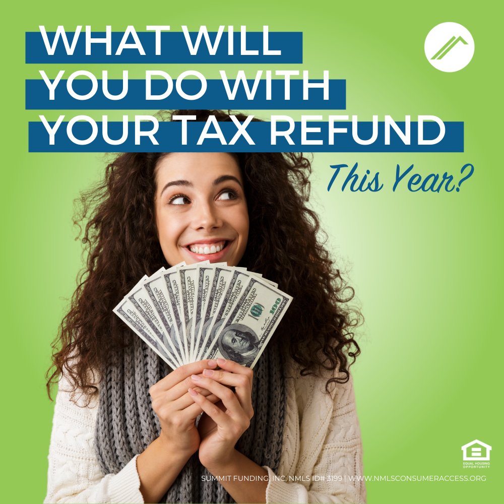 Summit_Funding's tweet photo. You can use your tax refund as a down payment towards your first home or even an investment property. Get in touch with one of our experienced loan officers and see if you’re qualified! 

Psst… we’re in 48 states and ready to serve you! 

#taxes #mortgagehelp #tiptuesday https://t.co/I0hAD0M2H0