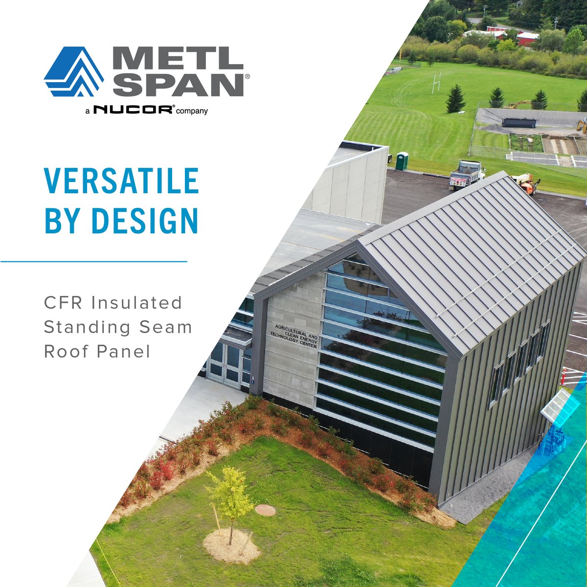 Metl_Span's tweet photo. Metl-Span’s CFR Insulated Standing Seam roof panels are made with durable faces combined with a foam core designed to provide unmatched insulation and eliminate thermal bridges. #VersatileByDesign
Learn more at https://t.co/bcUbw8Hta6 https://t.co/WYC3o3Zb2u