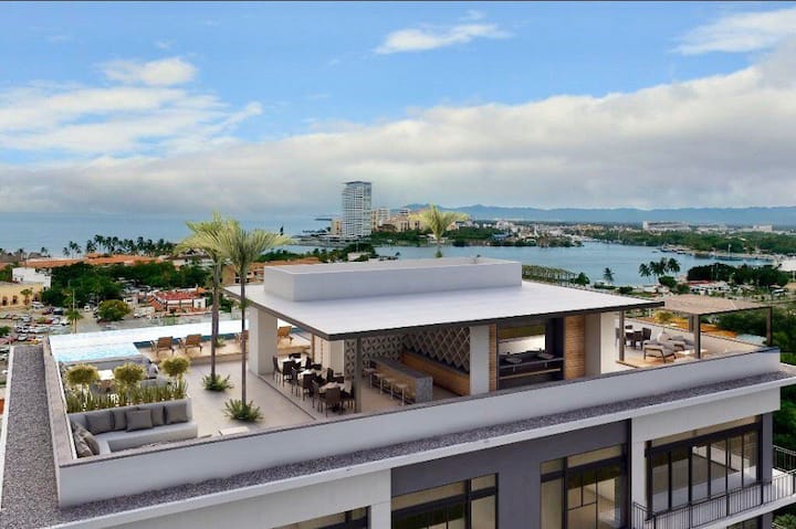 TropicasaRealty's tweet photo. Modern two-level loft in a very up-and-coming area for real estate investment now available in a building offering excellent lifestyle amenities. #modernloft #puertovallarta #forsale https://t.co/d7WLAwuuyP https://t.co/psnzDGhEwY