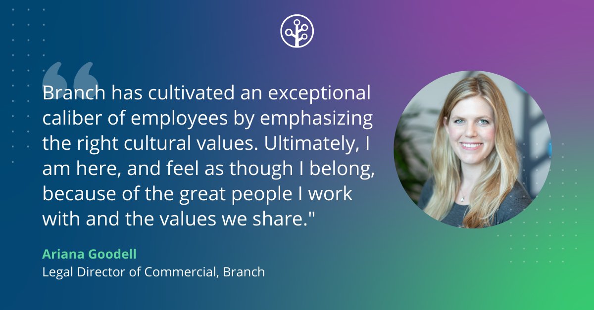 The people are the #1 reason we love working at Branch and Ariana Goodell epitomizes this, which is why she's been chosen as our first employee highlight! Read her story to learn more: blog.branch.io/branch-employe…