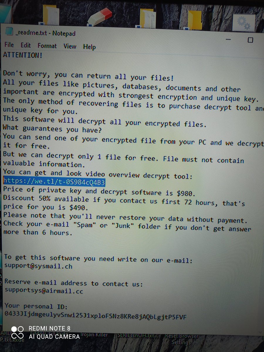 airisviel_'s tweet photo. New variant #rasonware #djvu extension #kxde 😏🤭🥱 https://t.co/41Y9TyDZMc