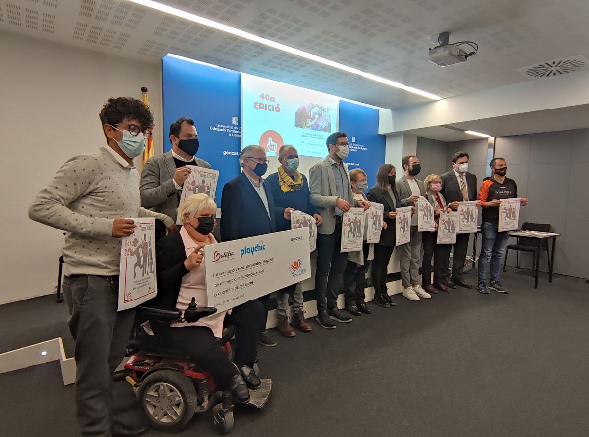 ercpaeria's tweet photo. Presentació de la 40a edició de la Cursa de la Paràlisi Cerebral @cbalafiaaremi 👏🏼 L’objectiu és recaptar fons per les persones usuàries de l’Associació Aremi🧑‍🦽Aquest any torna a ser presencial després de dos anys d'aturada per la pandèmia i es durà a terme el dia 24 d’abril 🔜 https://t.co/GtaoZfeDR8
