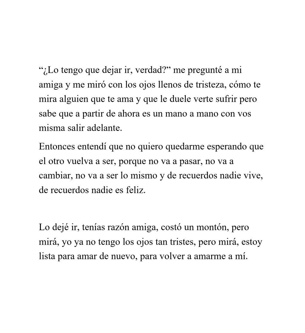 pazcitajulieta_'s tweet photo. "Lo dejé ir, tenías razón amiga..."

Texto de mi libro digital: "Lo que nunca te dije" ❤️‍🩹 https://t.co/k50B8tnpTM