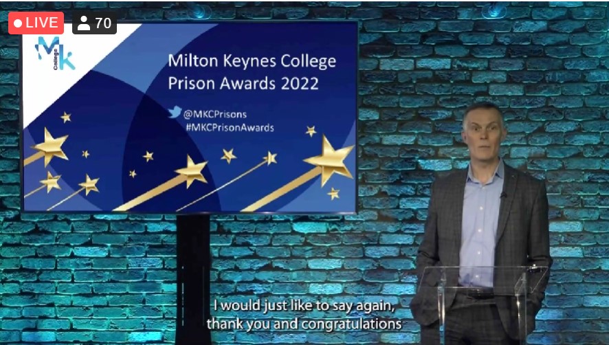 Congratulations to all our <a href="/MKCPrisons/">MK College Prison Services</a> staff and learners - you have all shown such resilience and innovation to overcome barriers to learning. TY for an inspiring evening! <a href="/CEOMKCollege/">harry</a> @SallyAlexmkc ✨