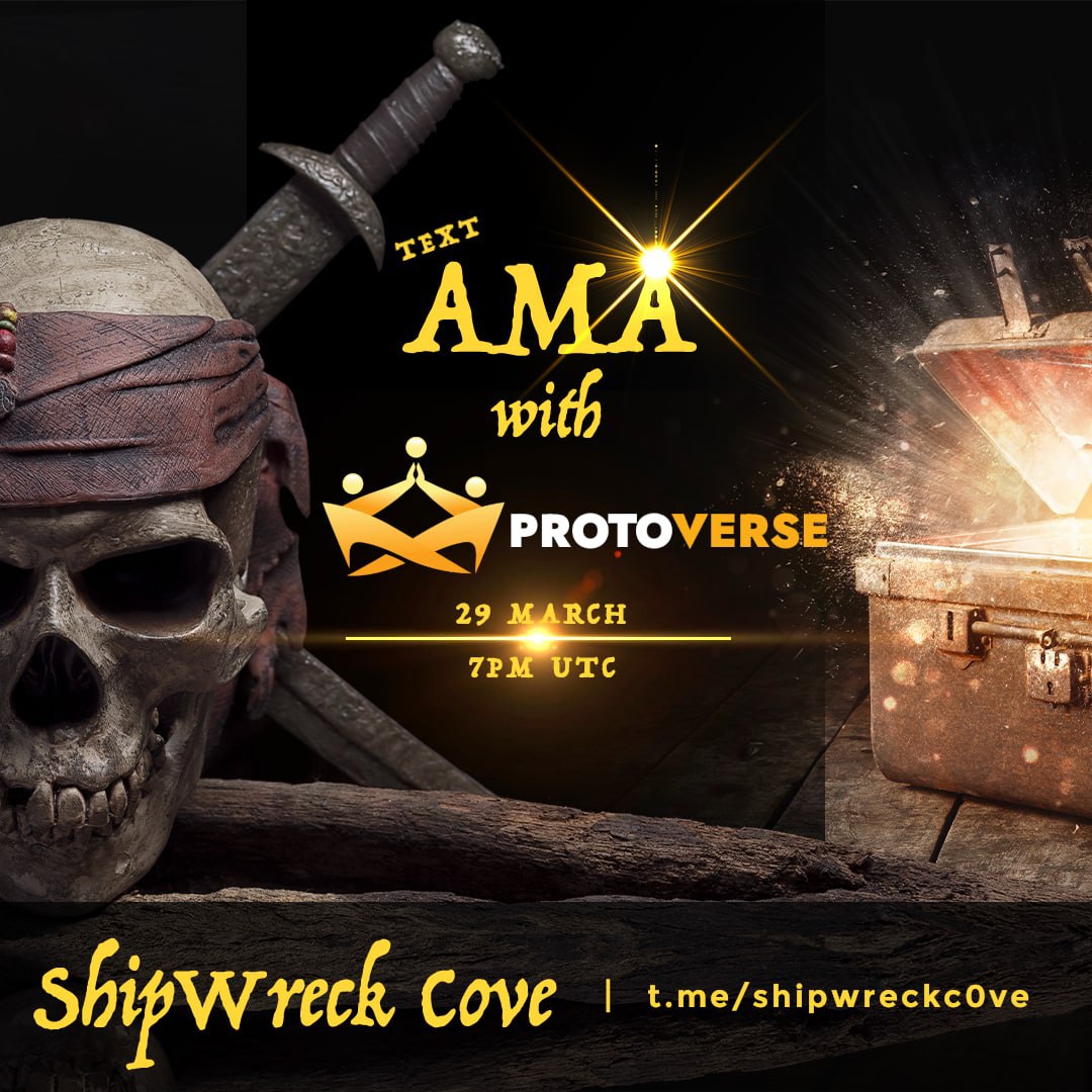1Bluamber's tweet photo. AMA with @ProtoVerse_ai is in 5 minutes make sure you stop in and check out this crypto project! https://t.co/XEbBqAiIwF
#cryptocurrecy #DeFi #NFTs #crypto #GameFi #DAO #blockchain #communitygem https://t.co/wetApuauhn