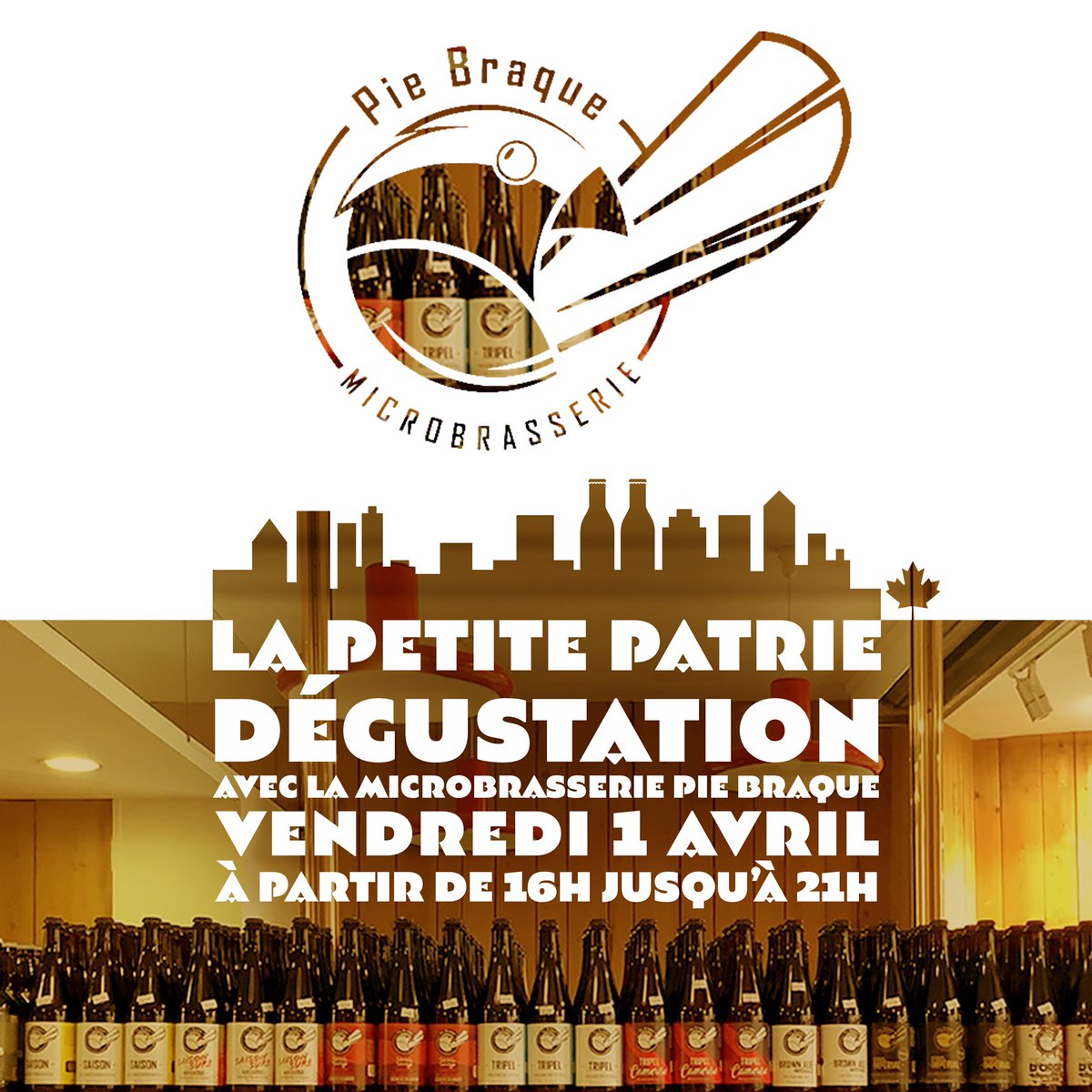 LPPParis's tweet photo. Ce n’est pas un poisson d’avril ! Ce vendredi, Samuel, véritable couteau suisse de la brasserie, profite de sa présence à Paris pour nous parler des bières de Pie Braque ! https://t.co/loqPm5FEvN