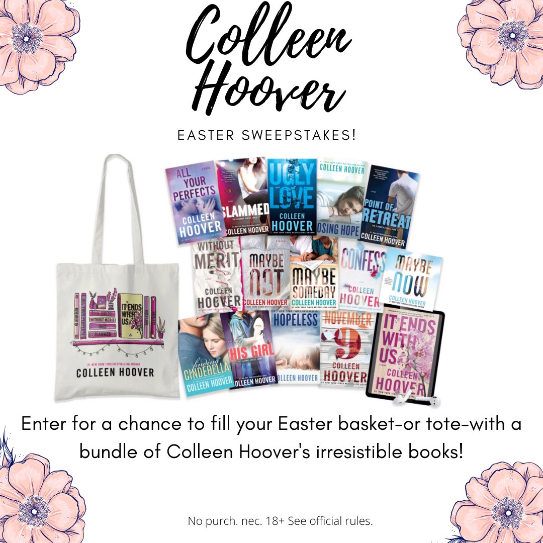 S&S is having a giveaway of my books! Enter here: simonandschuster.com/p/colleen-hoov… @SimonBooks @AtriaBooks