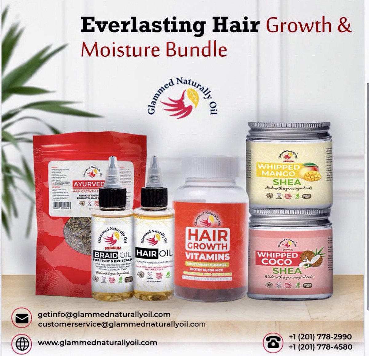 GlammedOil's tweet photo. The best bundle for damaged &amp; dry hair 🥰 start your healthy hair growth journey with us today 💻 🛍https://t.co/PUweR5THGs #affirmation #naturalhair #BlackWomen #BlackOwned #BlackOwnedBusiness https://t.co/xag1T9DKB0