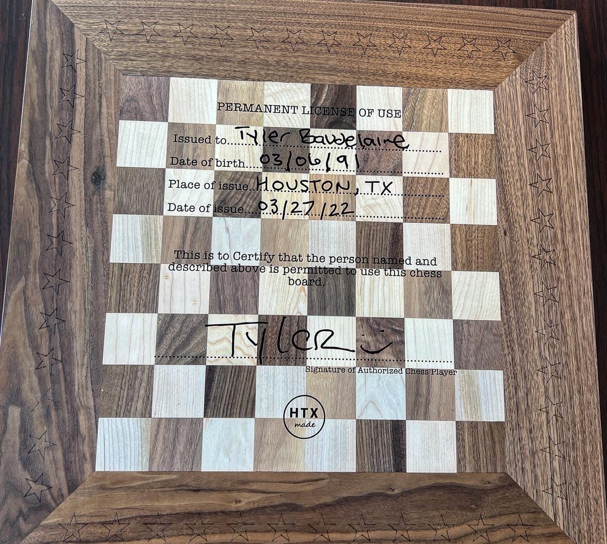 ToyotaCenter's tweet photo. We hear @tylerthecreator plays chess before every show. 

It was only right for us to create a custom chess set for him for his SOLD OUT show at Toyota Center! ♟ https://t.co/ajopxv2vPe