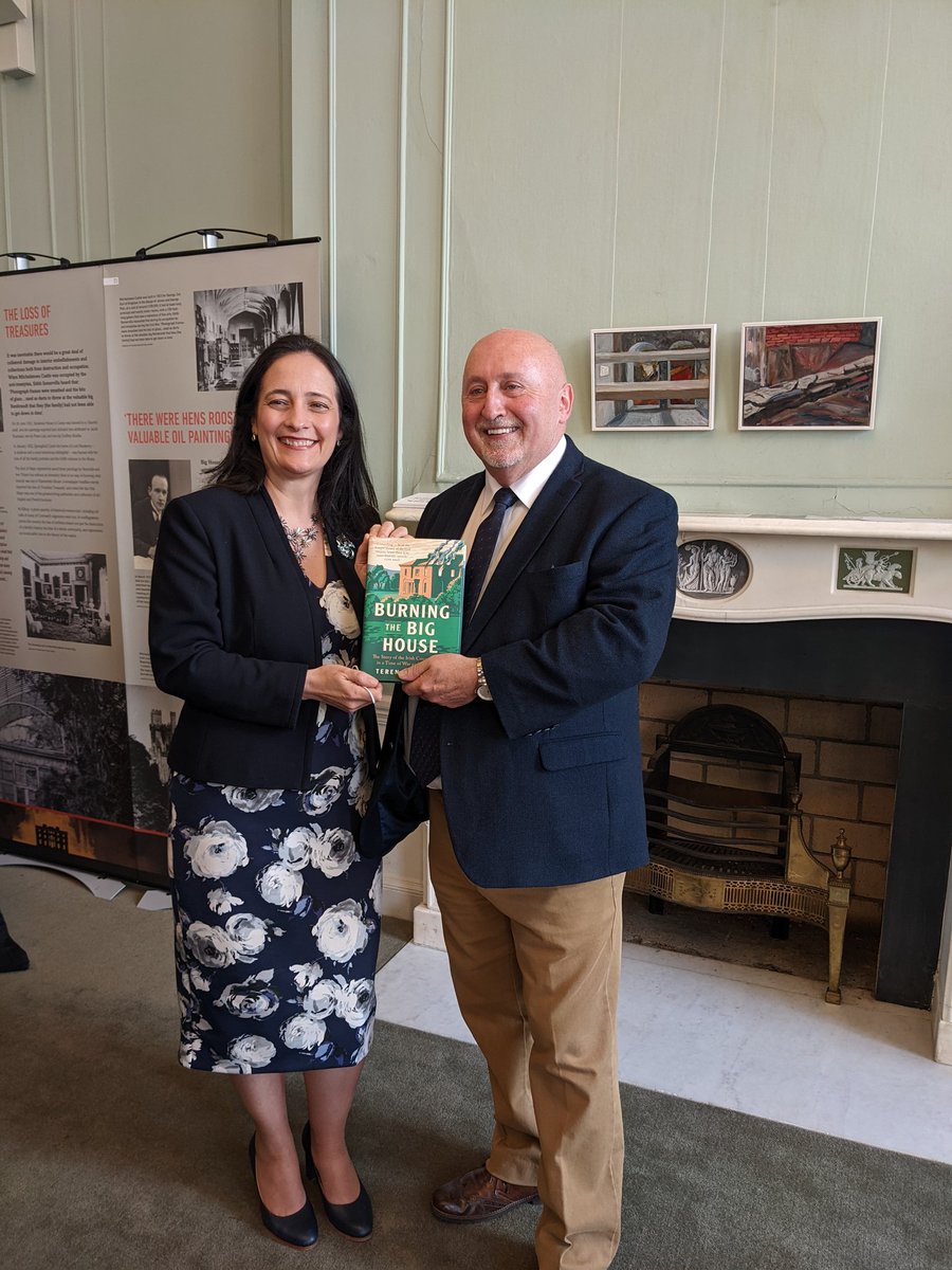 cathmartingreen's tweet photo. A rarely discussed aspect of the Irish revolutionary period is the burning of Irish country houses -the Big Houses

Delighted to launch the book, exhibition &amp; lecture series culminating years of research by fellow Monaghan native Prof Dooley @MaynoothUni https://t.co/cNlLVNp4g5 https://t.co/FpOoZvgigK