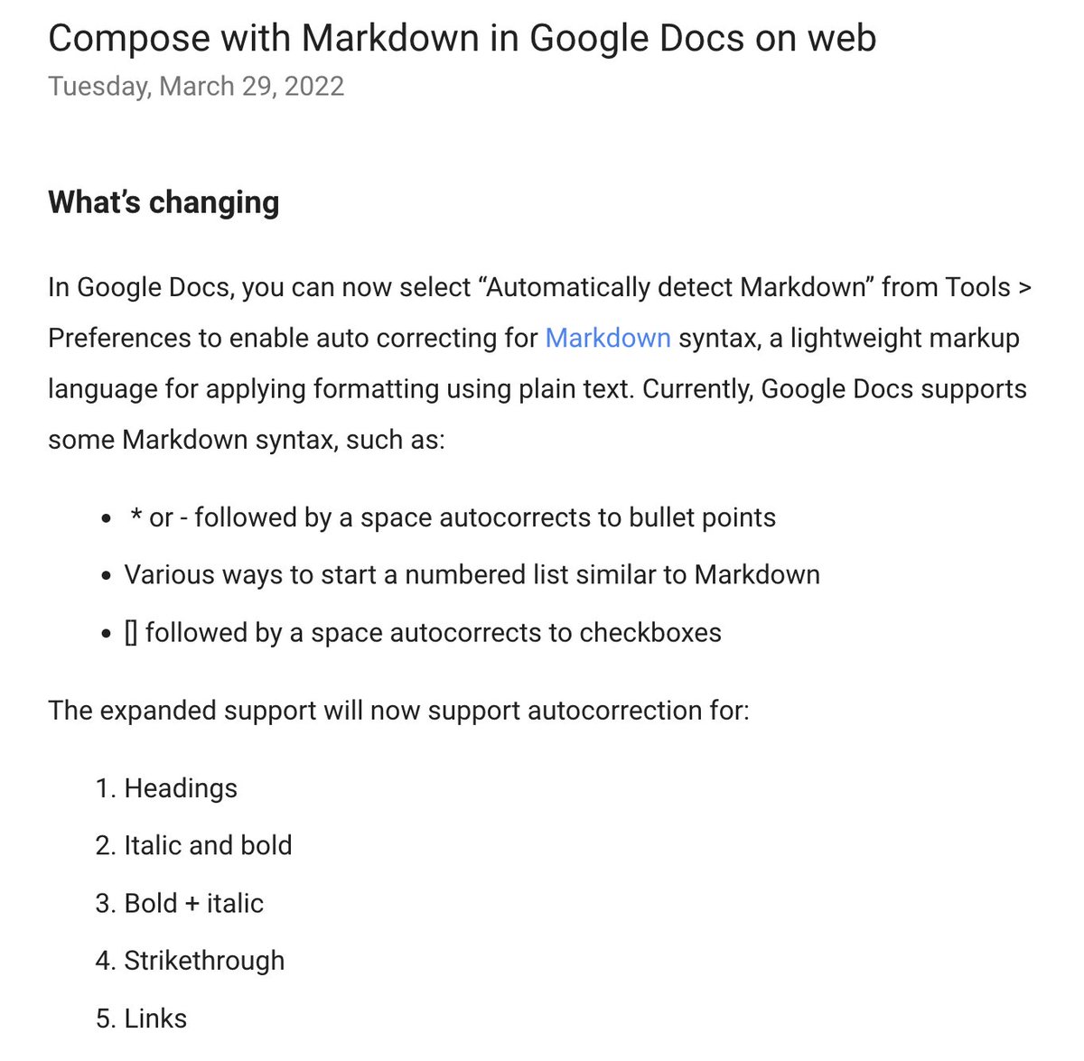 congratulations to this google docs PM who is singlehandedly responsible for engendering more developer goodwill than any other individual at Alphabet in the past five years