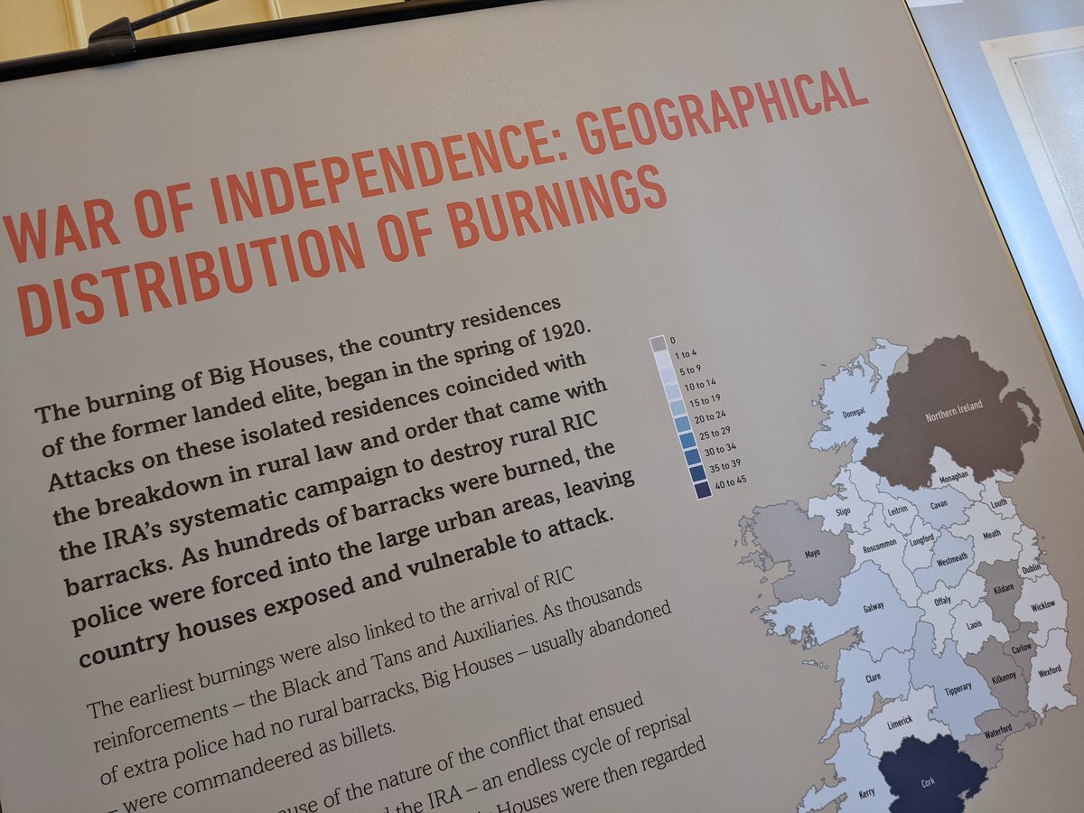 cathmartingreen's tweet photo. A rarely discussed aspect of the Irish revolutionary period is the burning of Irish country houses -the Big Houses

Delighted to launch the book, exhibition &amp; lecture series culminating years of research by fellow Monaghan native Prof Dooley @MaynoothUni https://t.co/cNlLVNp4g5 https://t.co/FpOoZvgigK