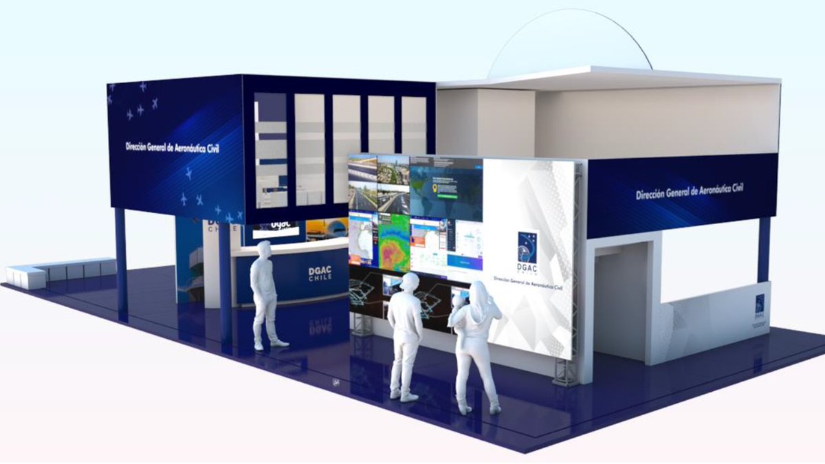 DGACChile's tweet image. Falta una semana para que comience una nueva versión de @FIDAE_OFICIAL #FIDAE2022 #5al10abril2022 y la @DGACChile contará con un moderno stand. Te esperamos !!