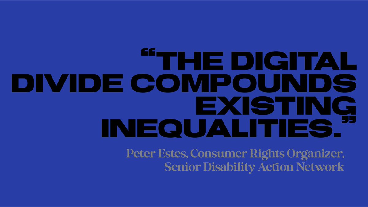 FranOchillo's tweet photo. Say that again, Peter!
“The digital divide compounds existing inequalities… Having #broadband access without the tools and know-how to navigate online platforms creates new vulnerabilities.” #DigitalLiteracy #OnlineSafety #Privacy #Fraud @BerkeleyLaw #BiPartisanTech #NextIsNow https://t.co/1zAB2FimPI