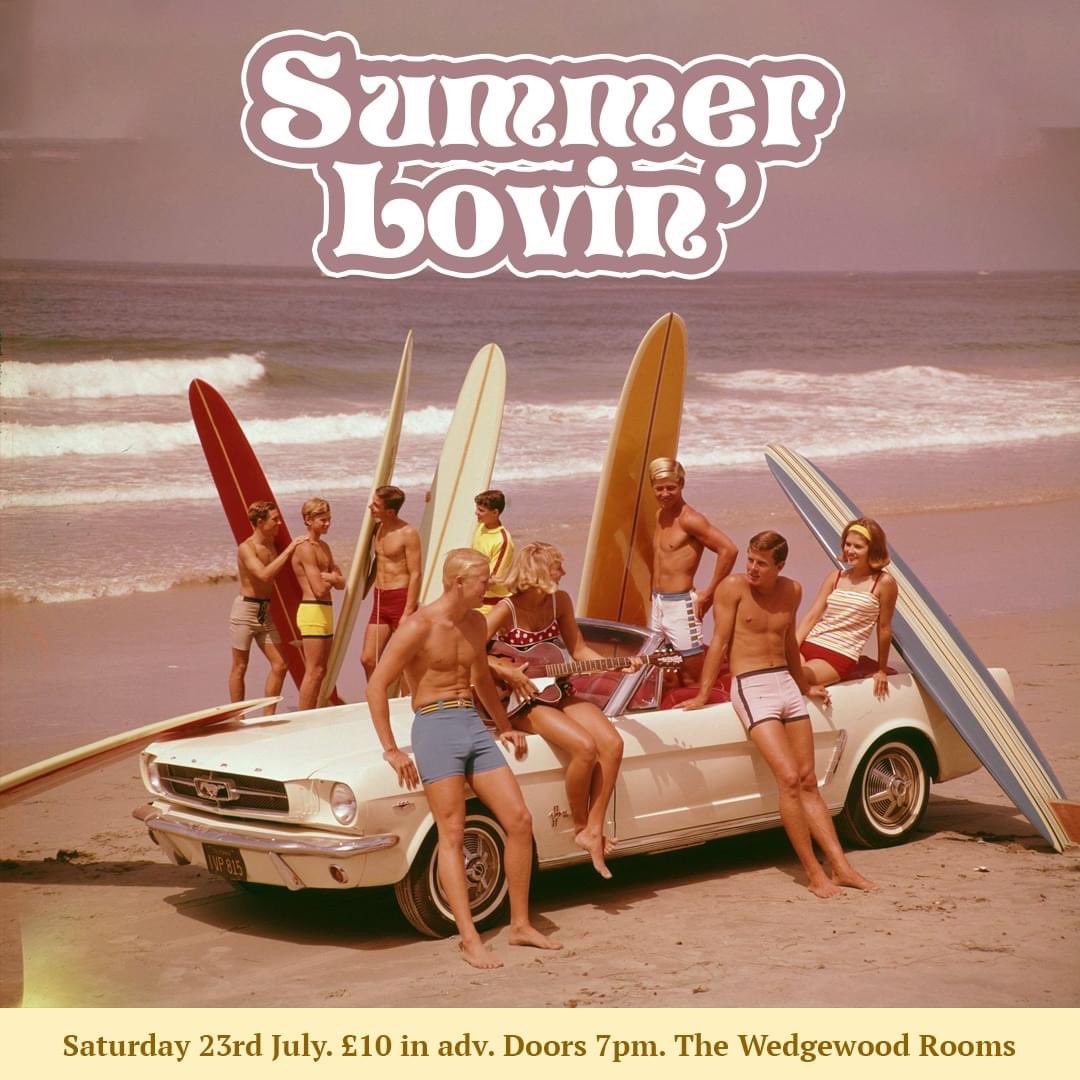 We're edging even closer to some Summer Lovin' 😎

We return to the <a href="/WedgewoodRooms/">Wedgewood Rooms</a> for our first live event in over two years on the 23rd of July. Save the date. 

More details to come 🏄

🎟️ wedgewood-rooms.co.uk
🗓️ facebook.com/events/2605673…