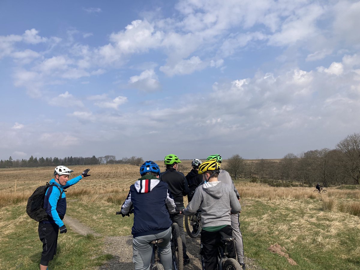 WellnessawareSL's tweet photo. Flying high today with our MTB group 🚵 this HWB intervention has ran the last four years at @StLukesHigh and one that has a huge impact on our pupils 💫 #wellbeing #growthmindset #cycling #challenge #outdoors #freedom #skills #aimhigh @ScottishCycling special thanks to martin 🙌 https://t.co/hYbalaKbsL