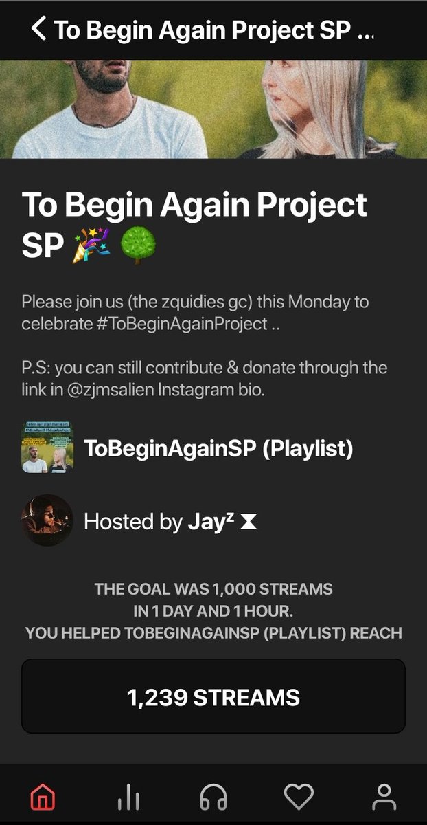 zjmsalien's tweet photo. Our #ToBeginAgainSP for the #ToBeginAgainProject came to an end, we reached &amp; surpassed our goal. Big thanks to everyone that's joined us. S/O to the zquidies gc + everyone that helped out 🔥.. Stay tuned for the 2nd one that's coming soon &amp; keep streaming zayn's music! ❤ 🥳 https://t.co/A5lKf6Sk2I