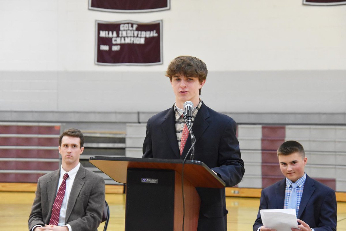 BoysLatinSchool's tweet photo. Congratulations to our speakers who gave their senior speeches today. Well done! #BoysLatin #BL #OneBL #EQV https://t.co/4R4biKTanu