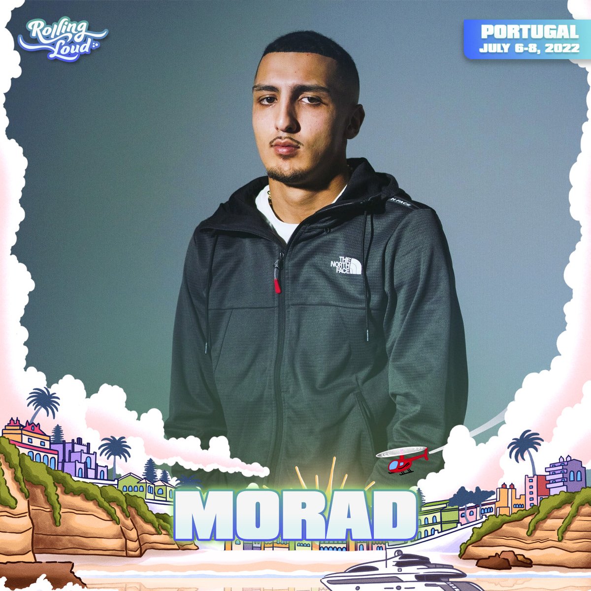 RollingLoud's tweet photo. Let’s go! @el_moraddd is coming to Portugal 🏖 https://t.co/x5JKk4cgHp