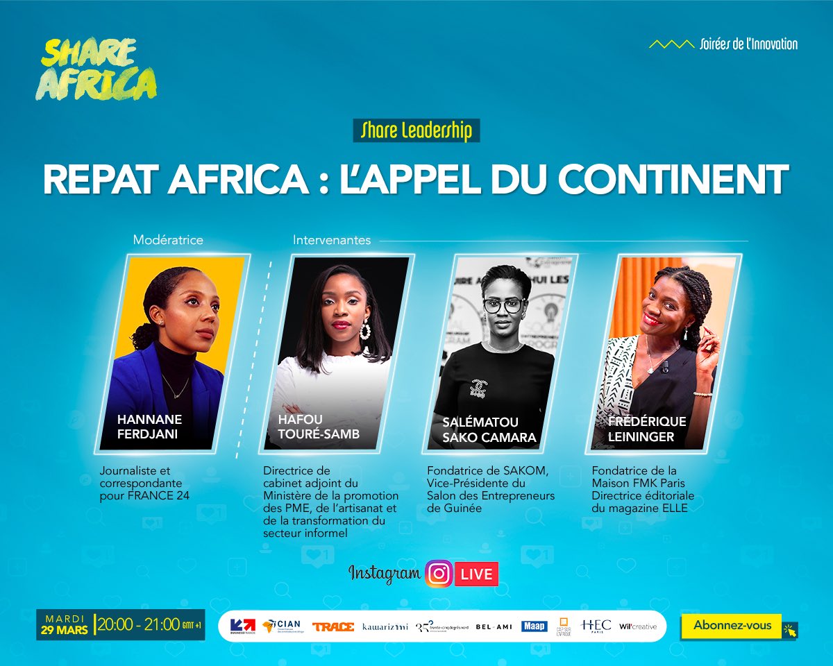 SalĂ©matou SAKO (@iamdkfr) on Twitter photo Je prendrai part ce soir (19h #Conakry) avec dâautres femmes africaines qui font bouger les choses, Ă un Ă©change autour du retour sur ce continent que nous aimons tant! #Afrique OrganisĂ© par <a href="/ShareAfrica1/">Share Africa</a>, retrouvez nous sur Instagram dĂšs 21h de #Paris. #GuinĂ©e Je prendrai part ce soir (19h #Conakry) avec dâautres femmes africaines qui font bouger les choses, Ă un Ă©change autour du retour sur ce continent que nous aimons tant! #Afrique OrganisĂ© par <a href="/ShareAfrica1/">Share Africa</a>, retrouvez nous sur Instagram dĂšs 21h de #Paris. #GuinĂ©e
