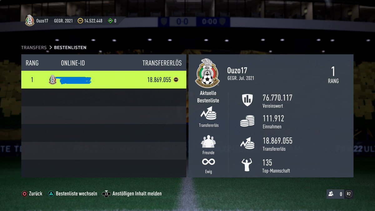 Vor ungefähr einem Monat angefangen auf meinem RTG zu grinden. Aus 130k sind inzwischen 14,5 Mio geworden🥸

Kleiner Dank geht raus an <a href="/xNoahHD1/">lNoahHDl</a> und <a href="/KaiKessler15/">Kai Kessler</a> 🤝🥇📈

#FIFA22