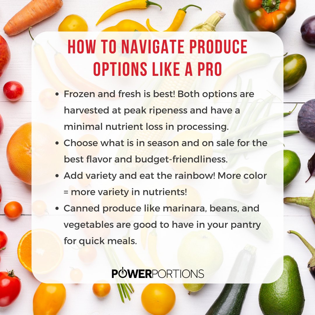 PowerPortions's tweet photo. Choosing your produce doesn’t have to be complicated! 🥦🍉🥕

Follow these tips to navigate produce like a pro and check out the new blog (link in bio) or go to https://t.co/FpPWHhXw68 for more information on great meal planning!

#nutrition  #sportsnutrition #mealplan #mealprep https://t.co/mibpOQibrI