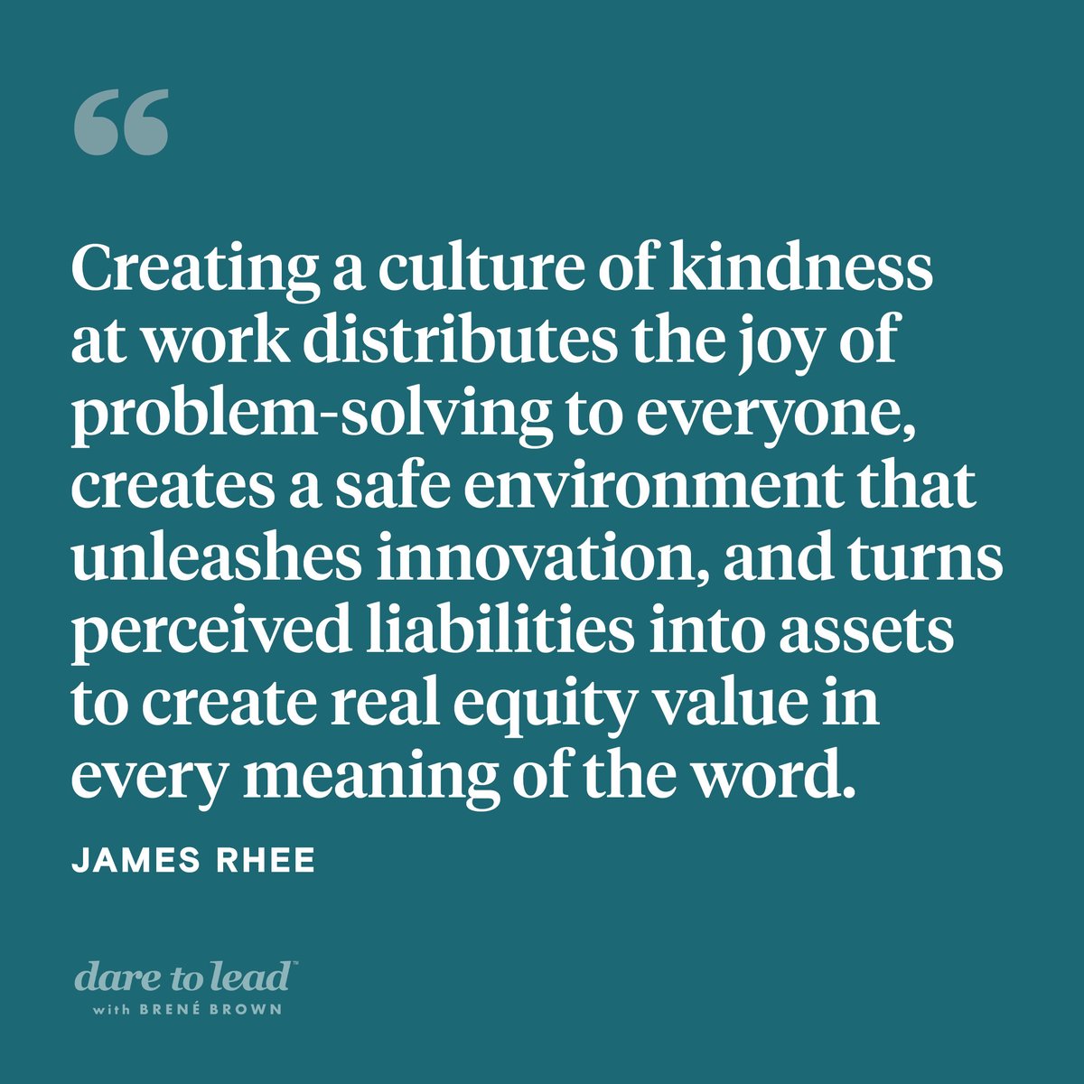 BreneBrown's tweet image. In this episode of the “Dare to Lead” podcast, I’m talking with @iamjamesrhee about the transformative power of kindness at work. It blew my mind and reassured my heart. #redhelicopter bit.ly/3wNGSfF