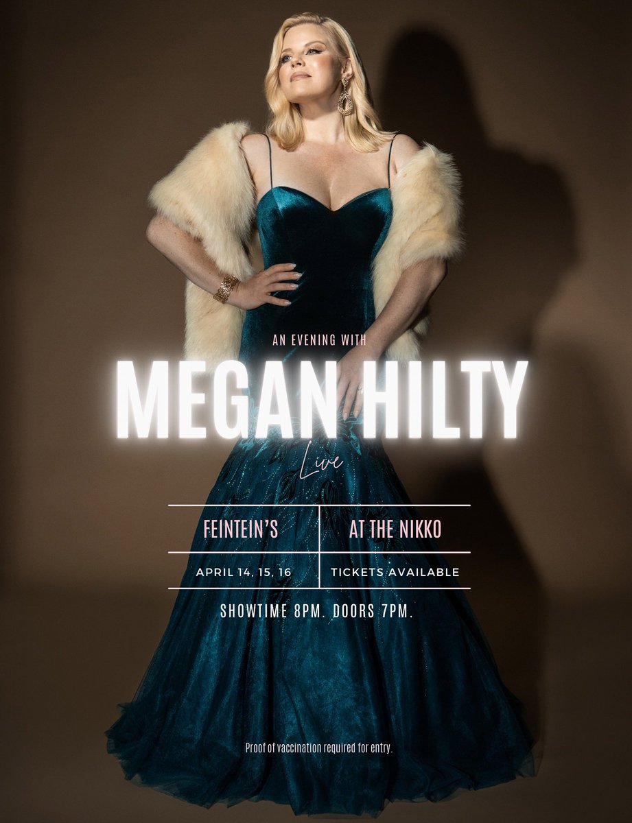 ✨ an evening with megan hilty ✨
THREE NIGHTS IN SAN FRANCISCO

tickets available: bit.ly/3uFAeFt