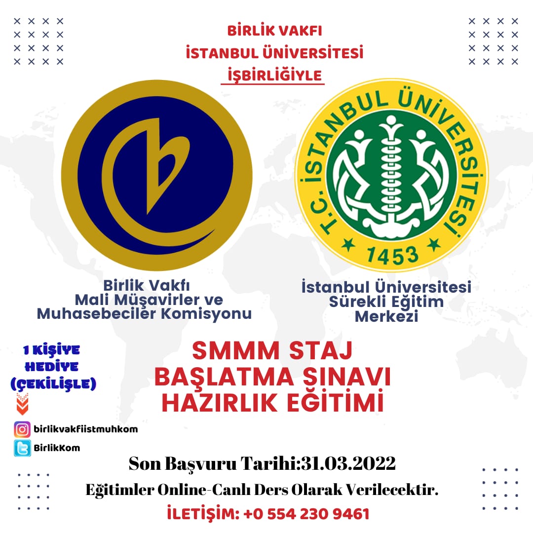 Sınırlı sayıda kontenjan için son başvuru tarihi 31.03.2022