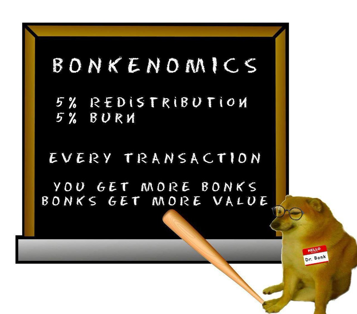 SomeCrypt0Guy's tweet photo. @mikaya_mia DogeBonk is a reflections token, meaning 10% of every transaction is taxed. 5% goes to the liquidity pool, and 5% is redistributed to holders as reflections. 42% of the supply is in the liquidity pool, making $DOBO hyper-deflationary. https://t.co/wxMMty8fQp