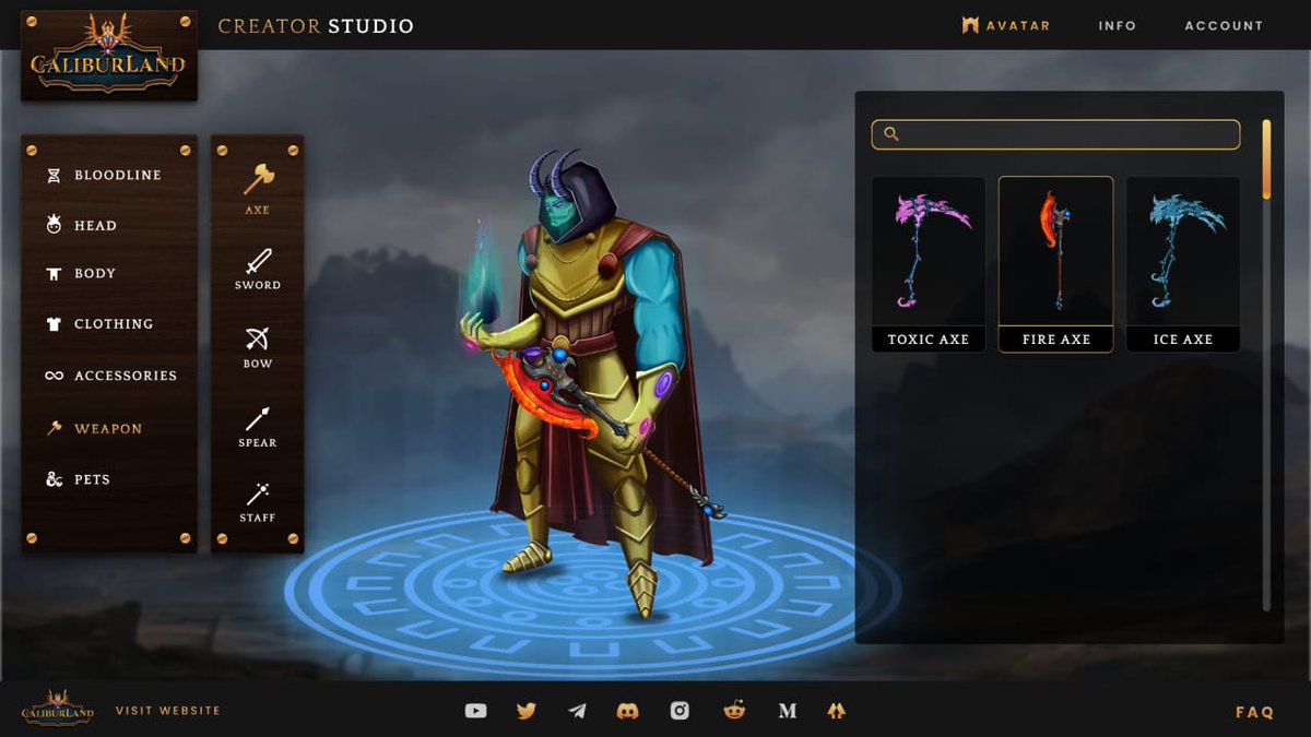 caliburland's tweet photo. Presenting.... Caliburland's top of the line product "The Creator's Studio" 😄 

Allowing creators to unleash their imagination &amp; create assets within Caliburland's ecosystem.

Creator your #Avatars with ease &amp; loads of customizations 

#NFt #MMORPG $CALIB https://t.co/hb3GlqSgH4