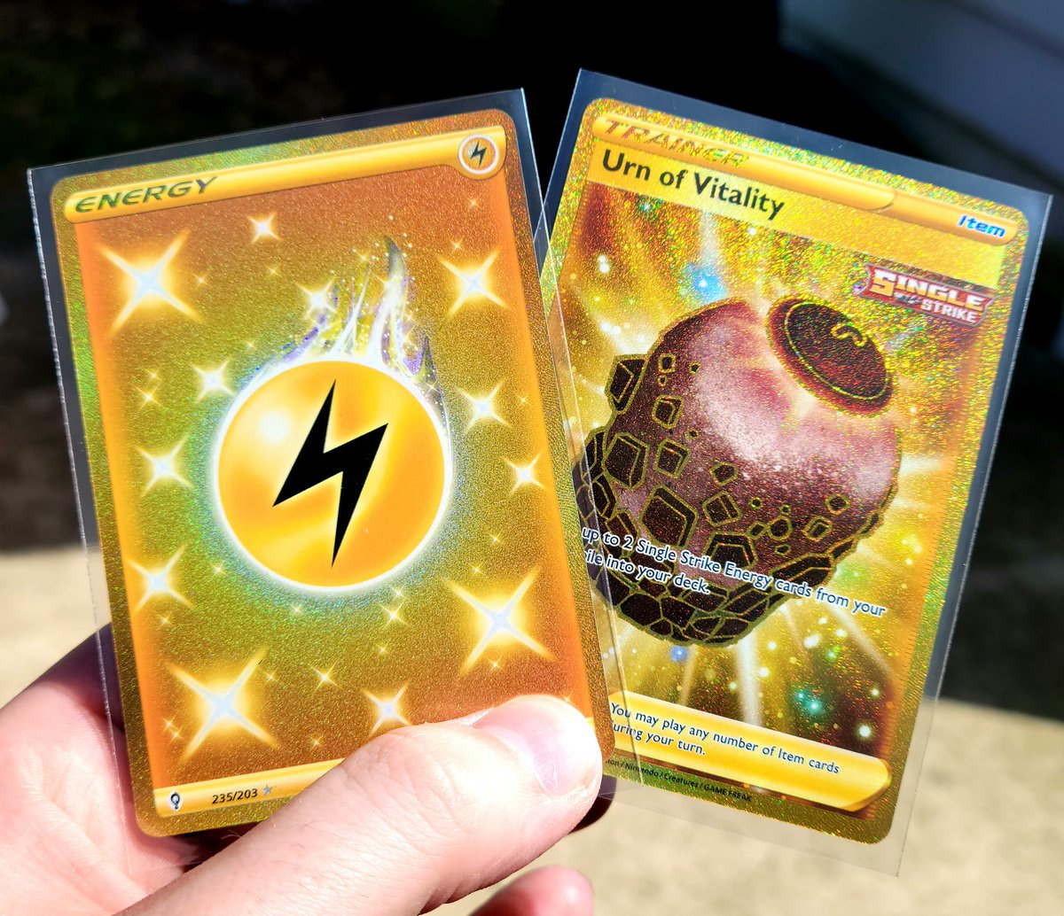 TattooedPokemon's tweet photo. Gold card giveaway ✨️ 

Just retweet 

Winner picked 4/3 🖤 https://t.co/35Q2AOQcFA
