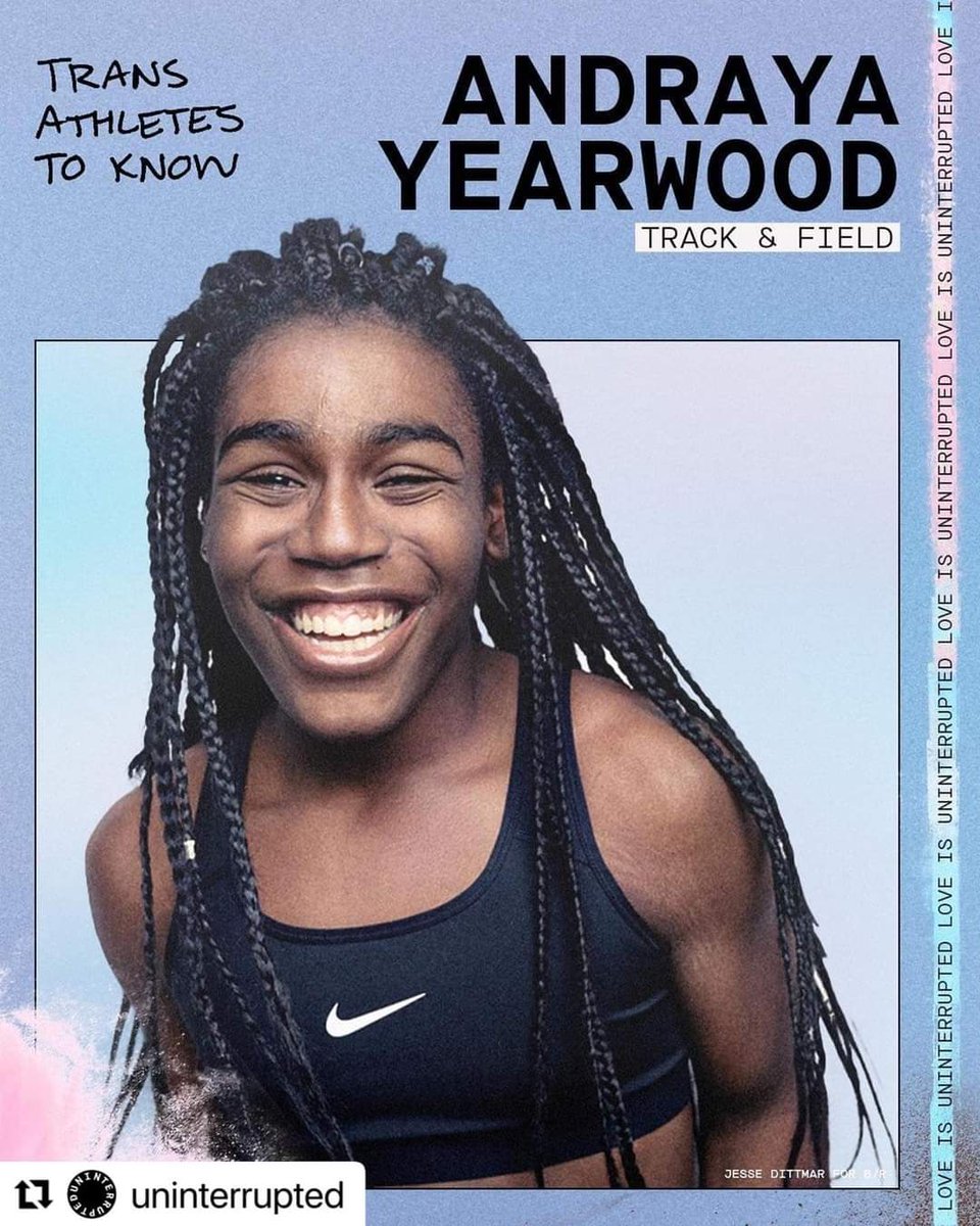 VeritySmith19's tweet photo. Get to know some amazing athletes.
#SportForAll #RugbyForAll #TackleTransphobia #transweekofvisibility #transweekofaction
#Repost UNINTERRUPTED
・・・
Trans athletes have always been here. They are not new to the game. Know their names. 🏳️⚧️
#LoveIsUninterrupted https://t.co/lmDNRtw8ap