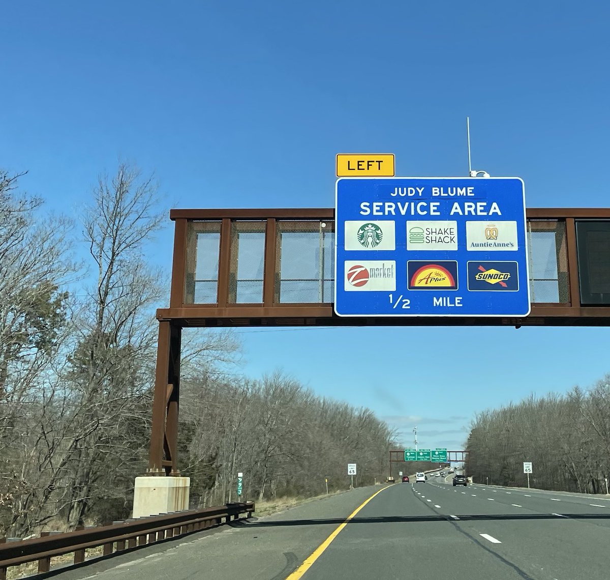 The Monmouth Service Area was officially renamed early today in honor of children’s book author and NJ Hall of Famer <a href="/judyblume/">Judy Blume</a>. For more info about the service area renaming: njta.com/newsroom/monmo…