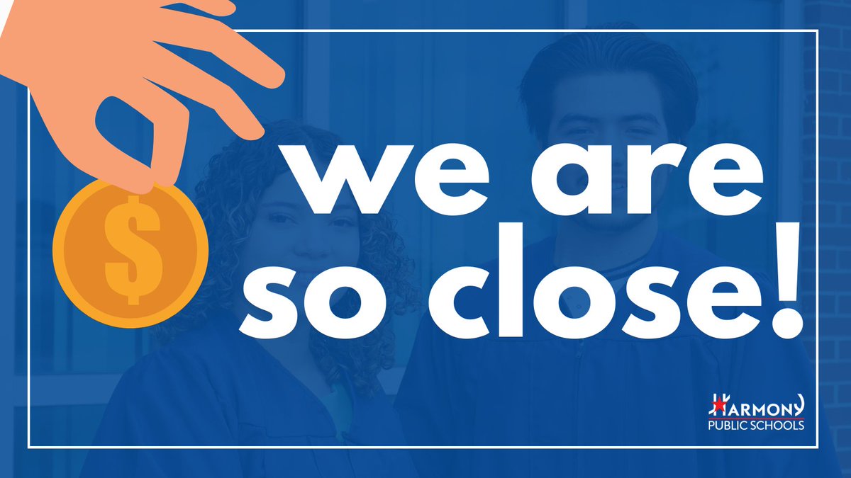 We've almost reached our donation goal for Harmony Alumni Give Day! Can you help us reach the finish line by midnight tonight? 👉 donorbox.org/harmony-public…