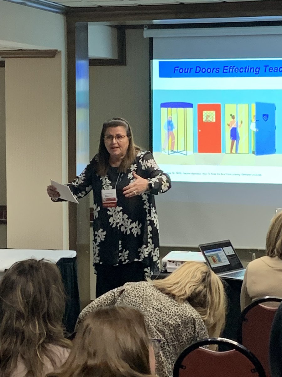 TedHiff's tweet photo. Teacher retention with @mccluskey_gena and @LorieRost85! Thank you for sharing your expertise! #MOSC22 @MLDSLeaders @MOASSP @HOMRPDC https://t.co/UU0fAhb7Mq