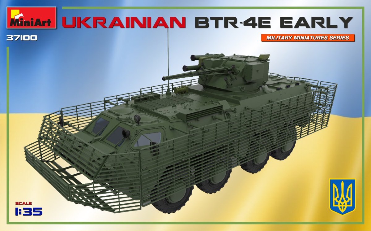 MiniArt_Models's tweet image. New #MiniArt Project Coming Soon:
37100 UKRAINIAN BTR-4E EARLY
miniart-models.com/product/37100/
Plastic Model Kit 1:35 Scale