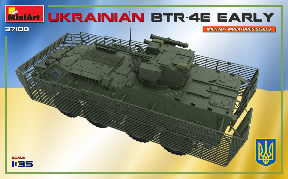 MiniArt_Models's tweet image. New #MiniArt Project Coming Soon:
37100 UKRAINIAN BTR-4E EARLY
miniart-models.com/product/37100/
Plastic Model Kit 1:35 Scale