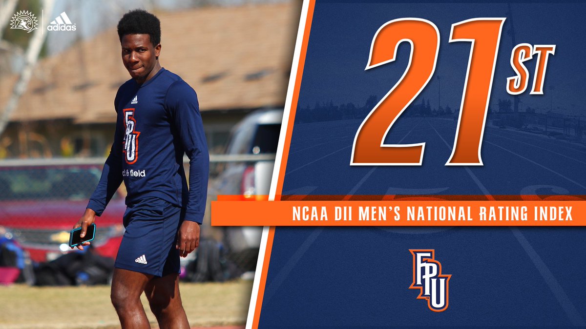 FPUtrack's tweet photo. 📈 | Working our way into the top 25 of the USTFCCCA DII Men's National Rating Index!

More | https://t.co/VzFDSCHXPI

#TeamFPU | #BackTheBirds https://t.co/cV5OYMBVoo