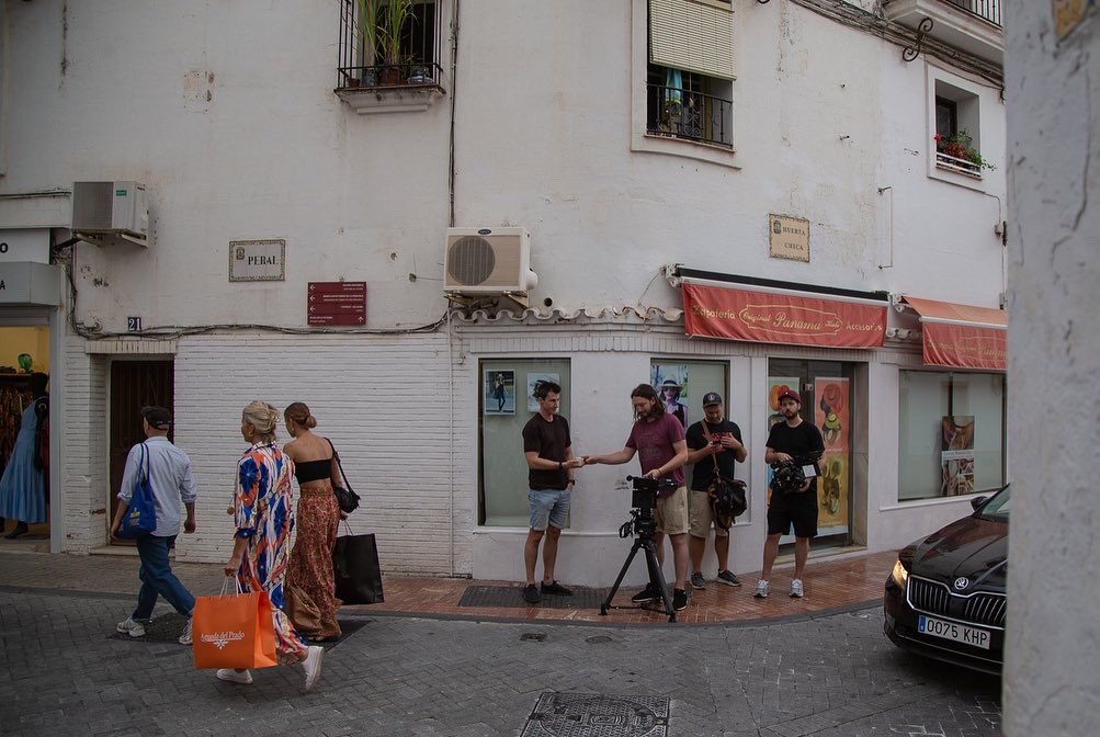ScoreGMedia's tweet photo. Our production crew on the streets of Marbella, Spain capturing b-roll. @shanefen coming in clutch to offer moral support, carry gear and buy the fellies ice cream.๐ฆโ
โ
โฃ๐๐ผ๐ถ๐ป ๐๐ต๐ฒ ๐ฆ๐ฐ๐ผ๐ฟ๐ฒ๐ ๐๐ถ๐๐ฐ๐ผ๐ฟ๐ฑ ๐๐ผ๐บ๐บ๐๐ป๐ถ๐๐ // https://t.co/mX5Ye6UmZ6
#dolphdoc https://t.co/d7P59SblHd