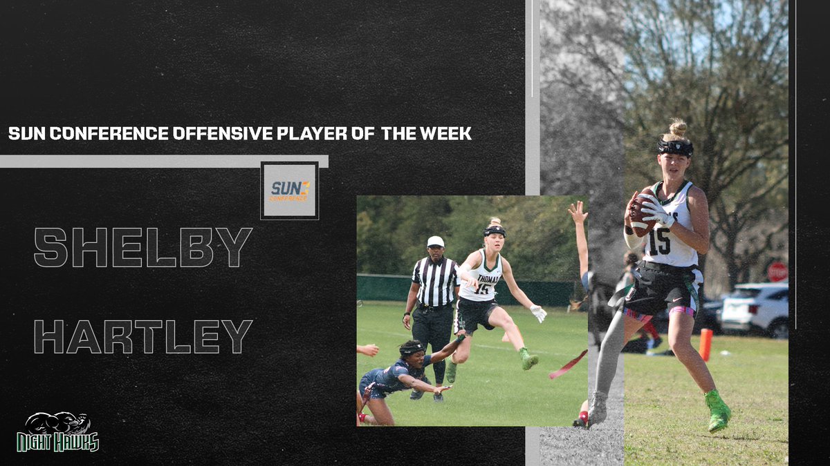 nighthawkswflag's tweet photo. Make that 🔙 to 🔙 @SunConference awards for our squad!

Congratulations to Shelby Hartley for being named this week's @SunConference Offensive Player of the Week! https://t.co/OqYpXj06xe